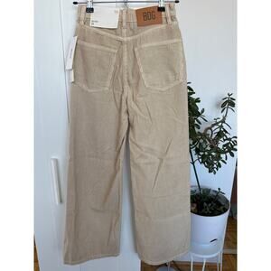 Urban Outfitters Women's  BDG High & Wide Tan Corduroy Pants, Size 24, NWT